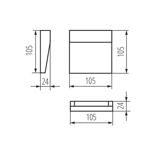 Surface-mounted light fitting DULI LED