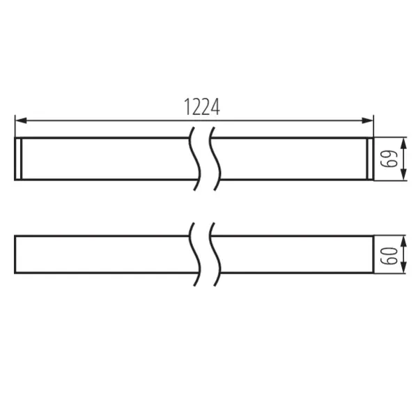 Linear LED luminaire AL-ML-NT