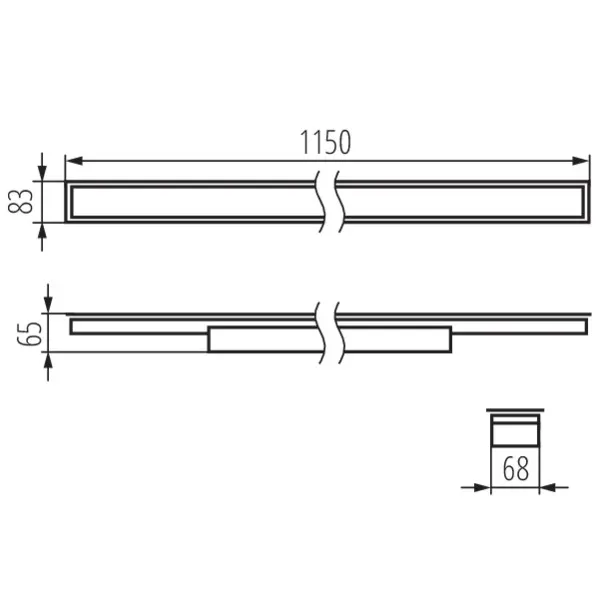 Linear LED luminaire AL-ML-PT