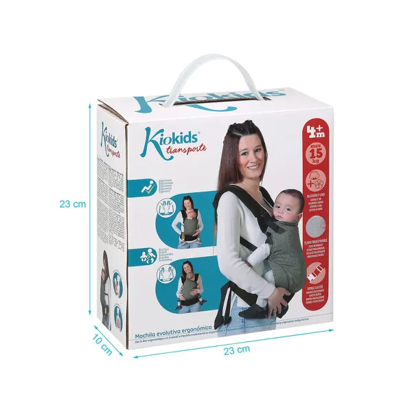Vauvan kantoreppu Vihreä + 4 vuotta 15 kg