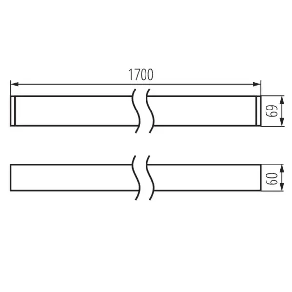 Linear LED luminaire AL-LH-NT