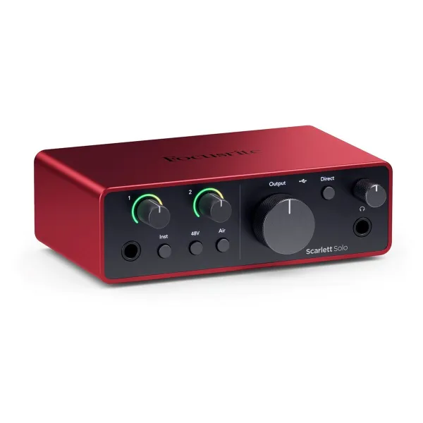 audio interfeiss Focusrite SCARLETT SOLO USB-C 4TH GEN