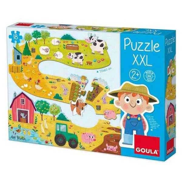 Mazuļu Fermas Puzle XXL Goula 53176 (17 pcs)