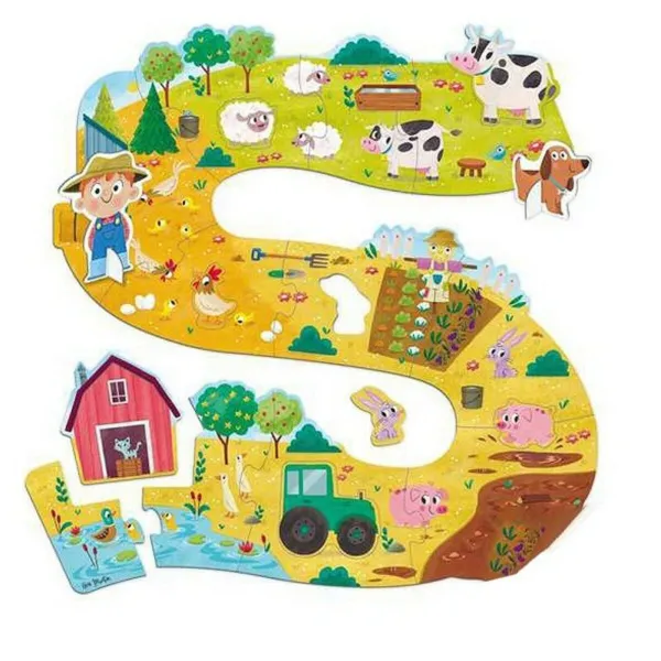 Baby Farm Puzzle XXL Goula 53176 18 Pieces
