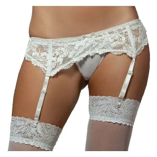 Suspender Seven Til Midnight 9555 White 12
