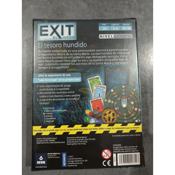 Spēlētāji Exit El Tesoro Hundido Devir (ES)