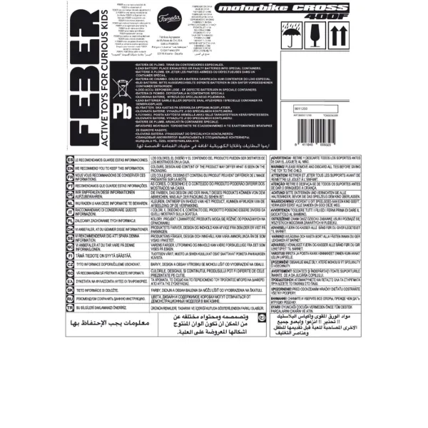 Motociklas Feber 800011250 Raudona