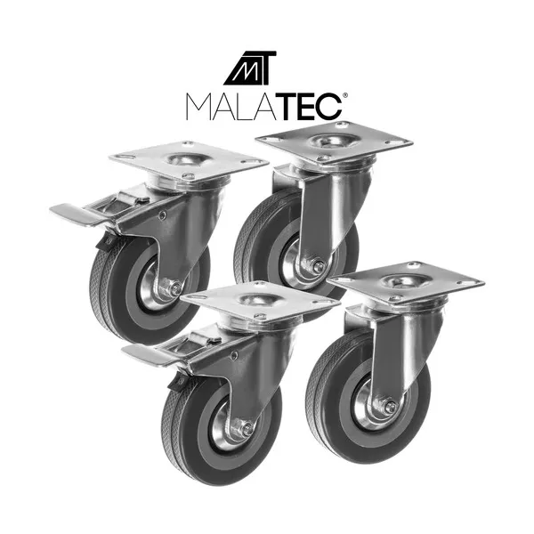 Kääntyvät pyörät - 4 kpl Malatec 22537
