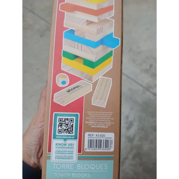 Statymo blokų Žaidimas Woomax 43620 (26 cm) (58 pcs)