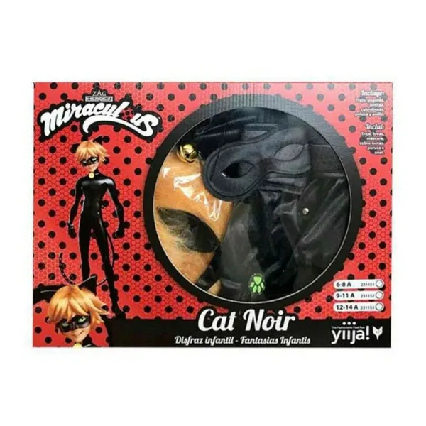 Kostiumas vaikams Cat Noir My Other Me Juoda