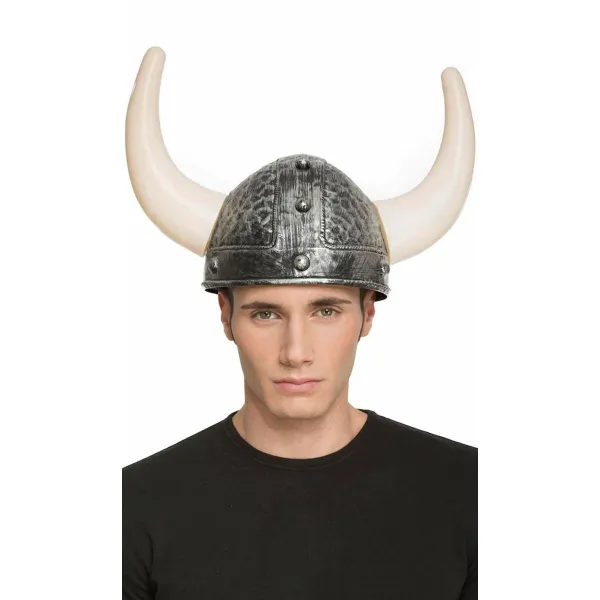 Vikingų šalmas Pilka 60 cm Suaugusiems