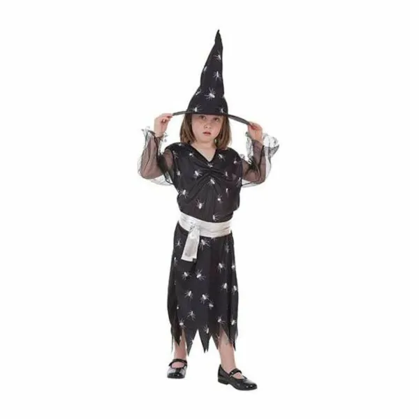Маскарадные костюмы для детей 8001-5 Чёрный Ведьма 10-12 Years Паук (2 Предметы)