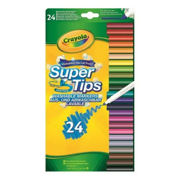 Felt-tip pens Crayola B01BF6F20K Multicolour Washable 24 Pieces