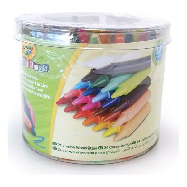 Spalvoti pusiau riebūs pieštukai Crayola 2.0784 Plaunamas (24 pcs)