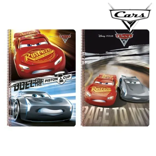 Rengasselkäinen kirja Cars 21,5 x 31 x 1 cm