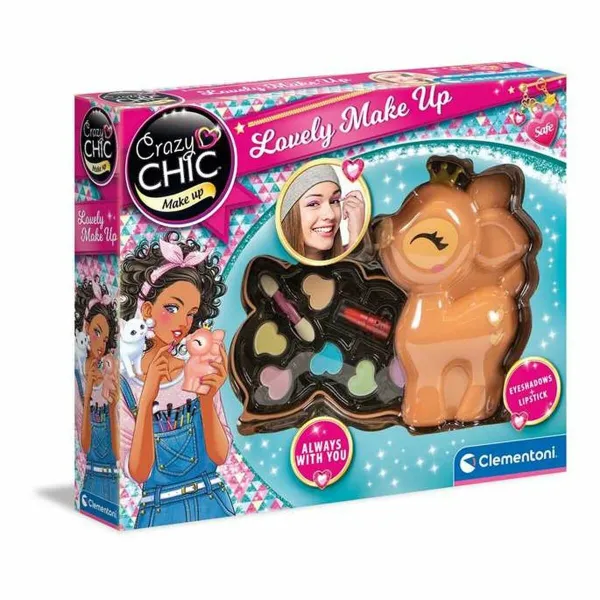 Lasten meikkisetti Clementoni Lovely Make Up Peura (27 x 22 x 5 cm)