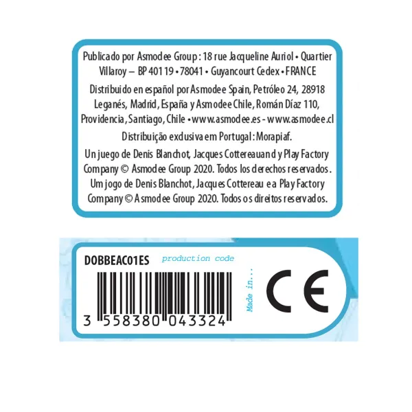 Spēlētāji Dobble Waterproof Asmodee (ES-PT)