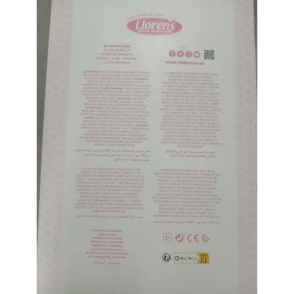 Kūdikio lėlė Llorens 1074070 40 cm