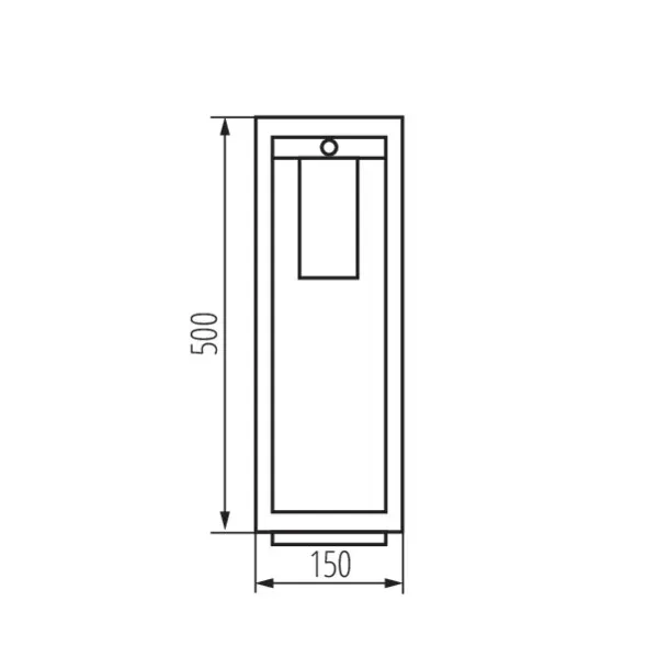 Garden light fitting with replaceable light source VIMO