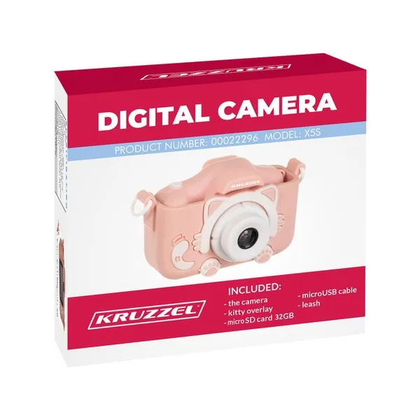 Digitālā kamera rozā Kruzzel AC22296