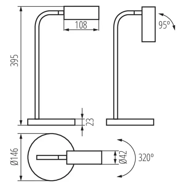 LED desk lamp LEADIE LED