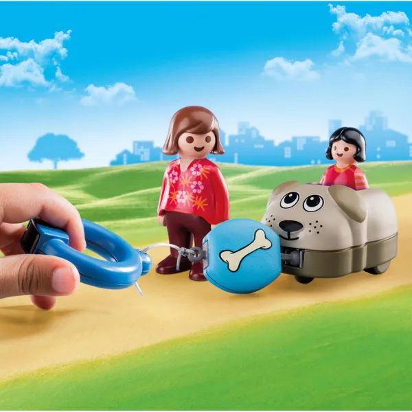 Playset Playmobil 1.2.3 Suns Zēni 70406 (6 pcs)