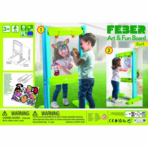 Двухсторонняя доска Feber Art & Fun 53,5 x 57,5 x 106 cm