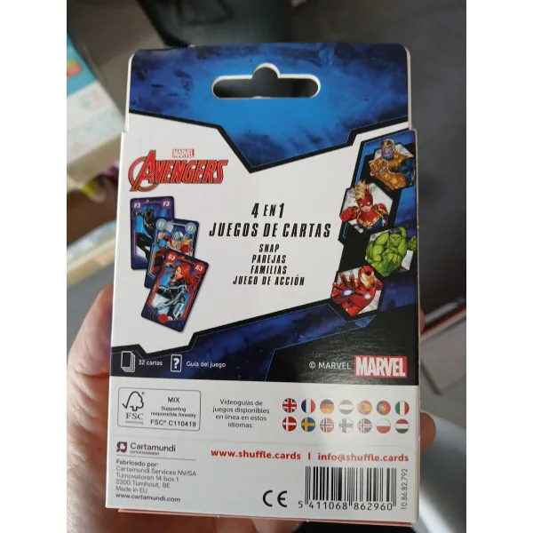 Kāršu Spēles Fournier Avengers