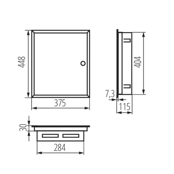 Metal distribution board KP-DB-I-MF