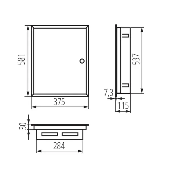 Metal distribution board KP-DB-I-MF