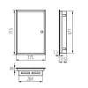 Metal distribution board KP-DB-I-MF