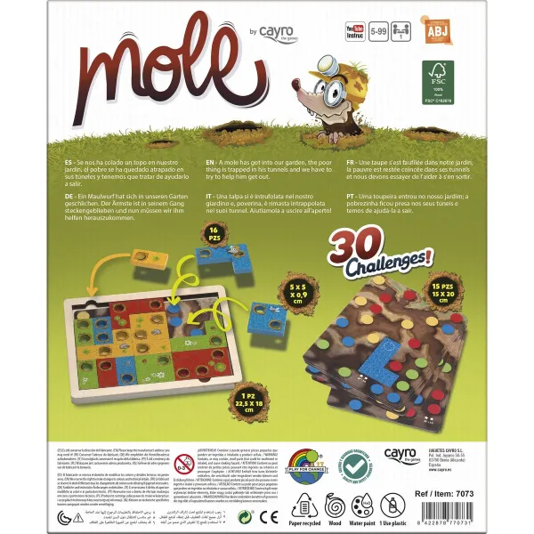 Spēlētāji Cayro Mole (ES-PT-EN-FR-IT-DE)