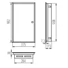 Metal distribution board KP-DB-I-MF