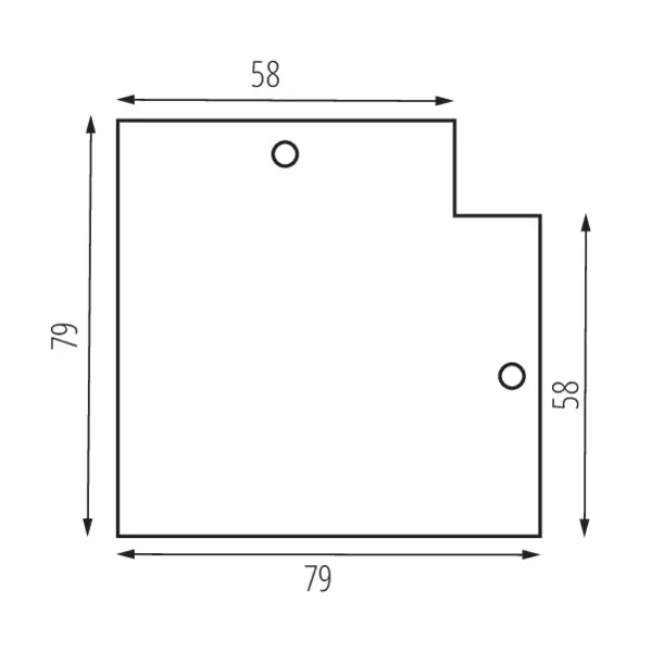 Accessory for electrical supply track systems TEAR N RC