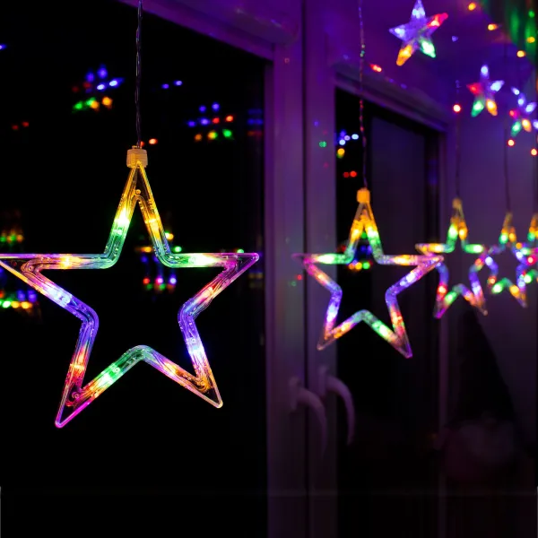 CL4017 STAR CURTAIN 138 LED