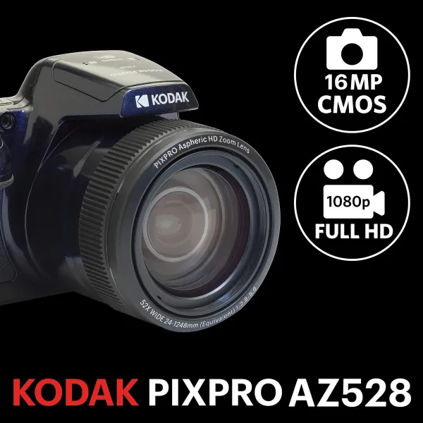 Digikamera Kodak AZ528 Sininen Midnight Blue 20 Mp