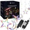 Рождественская светодиодная гирлянда-занавес Springos CL4135, 138 светодиодных звёзд