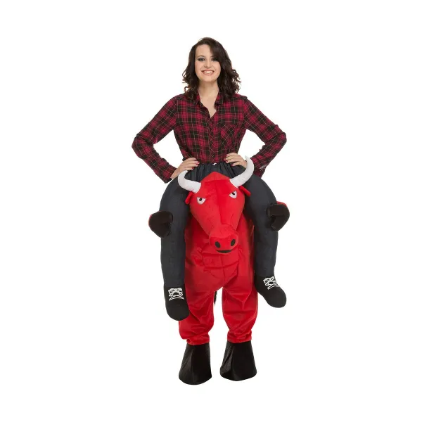 Kostumas suaugusiems My Other Me Ride-On Raudona Bulius Vienas dydis