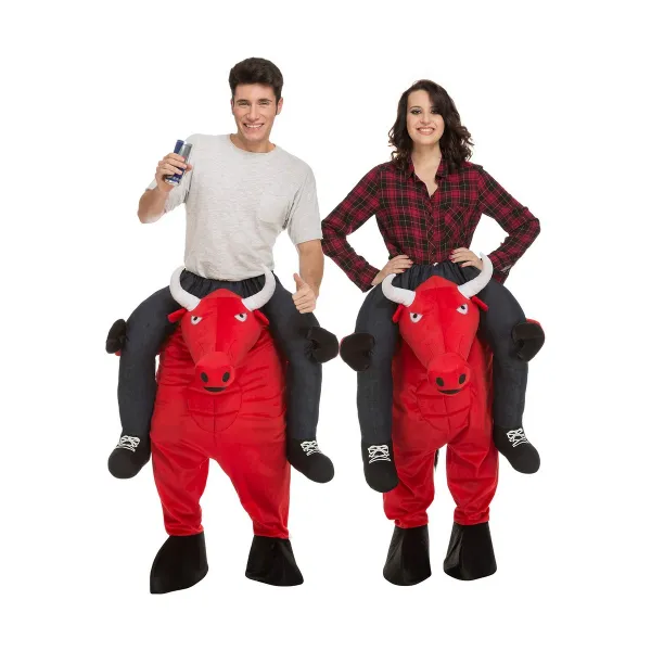 Kostumas suaugusiems My Other Me Ride-On Raudona Bulius Vienas dydis