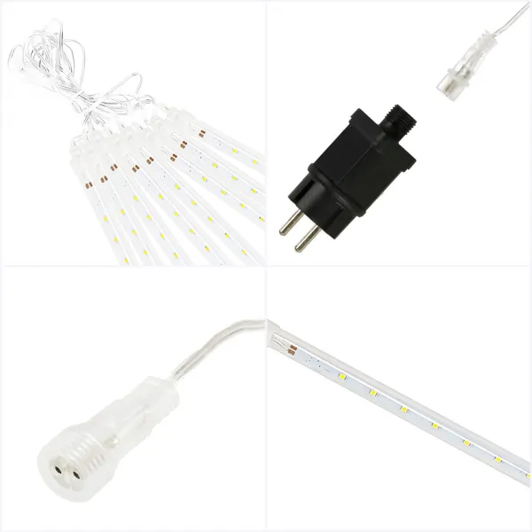 Meteoriittivaloketju Springos CL4140, 288 LED, kylmä valkoinen valo, IP44