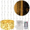 Jouluinen LED-valoverho Springos CL0183, 300 LEDiä, 3x3 m, lämmin valkoinen