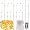 Jõuluvalguskardin Springos CL0183, 300 LED, 3x3 m, soe valge