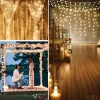 Jouluinen LED-valoverho Springos CL0183, 300 LEDiä, 3x3 m, lämmin valkoinen