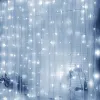 Световая штора Springos CL0184 300 LED гирлянда холодный белый свет для дома и улицы
