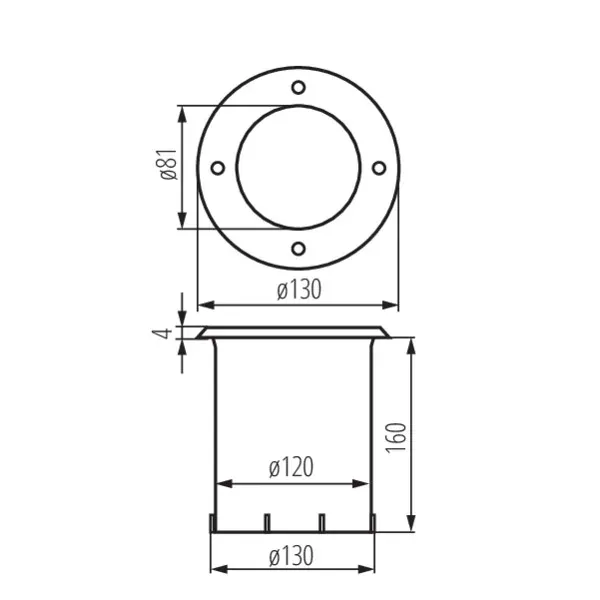 In-ground lighting fitting BERG AD