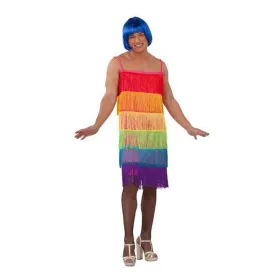 Kostumas suaugusiems My Other Me Rainbow  Spalvotas Suknelė Su kutais 54 dydis