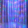 Gaismas aizkars Springos CL0335 300 LED, lāstekas, iekšējai/ārējai lietošanai, multikrāsu + zibspuldze
