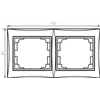 2 Gang Frame Horizontal -with wing DOMO