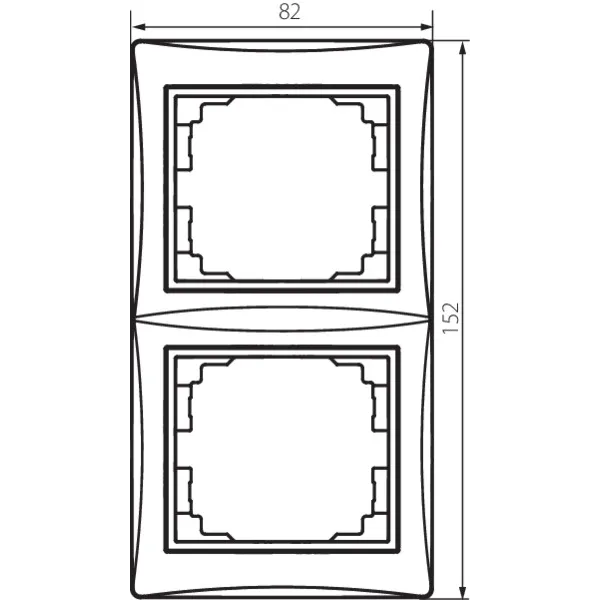Ramka podwójna pionowa DOMO