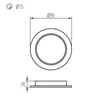 Downlight fitting TAVO LED